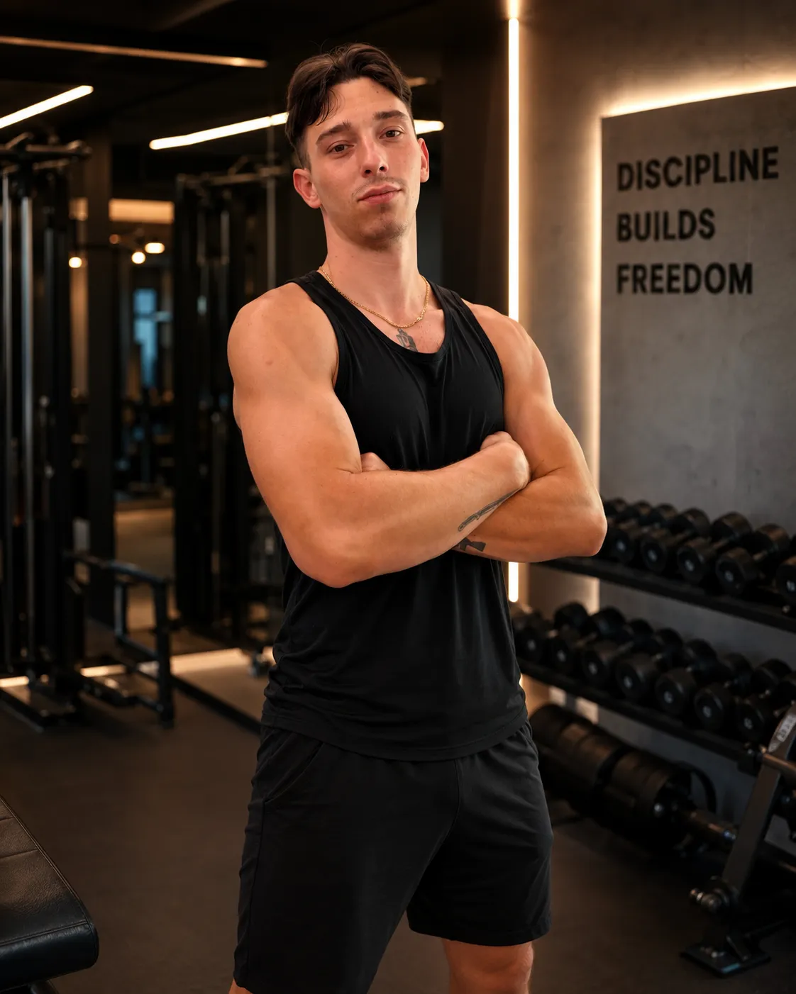 Fűrész Gergő fitness instruktor a Peak Gym edzőtermében